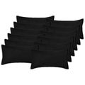 vidaXL Poťah na podložku 12 pcs HOUTEN Čierna 40 x 80 cm Bouclé