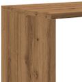 vidaXL Knižnica 3-poschodová dub artisan 99x29x99 cm kompozitné drevo
