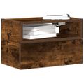 vidaXL Nástenný nočný stolík dymový dub 45x26x28,5 cm