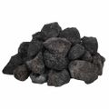 vidaXL Sopečné kamene 25 kg čierne 3-5 cm
