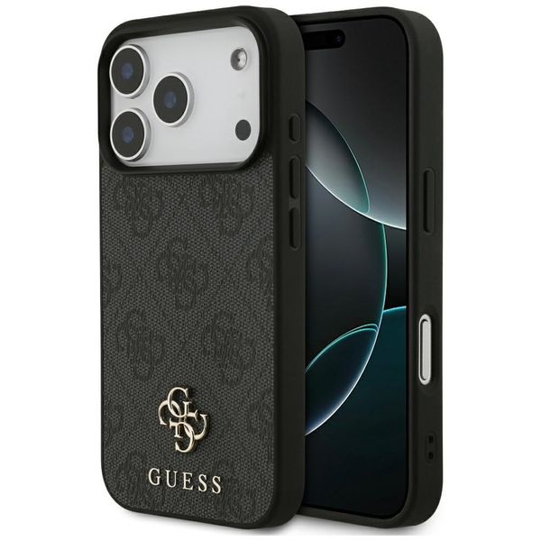 Guess 4G Small Classic Logo MagSafe puzdro na iPhone 17 Pro čierne