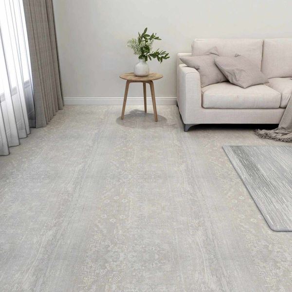 vidaXL Podlahové dosky 5,11 m² 55 pcs PVC Biela a drevo