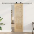 vidaXL Posuvné dvere ORKDAL 61 x 198,5 cm Borovicový masív Prírodná