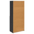 vidaXL Highboard Čierny dub 80 x 42,5 x 185 cm Kompozitné drevo