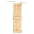 vidaXL Posuvné dvere Prírodná a biela 70 x 210 cm