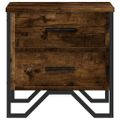 vidaXL Nočné stolíky 2 ks dymový dub 40x41x40 cm kompozitné drevo