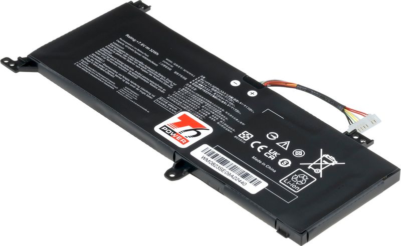 Batéria T6 Power pre Asus VivoBook A409, X409, F409, X409, X509, 4212mAh, 32Wh, 2cell, Li-pol