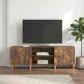 vidaXL TV skrinka 150 x 31 x 50 cm Dymový dub Kompozitné drevo