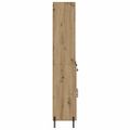 vidaXL Highboard Remeselný dub 69,5 x 32,5 x 180 cm Kompozitné drevo
