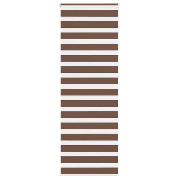 vidaXL Zebra roleta hnedá 85x230 cm šírka látky 80,9 cm polyester
