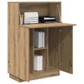 vidaXL Stôl Remeselný dub Kompozitné drevo 71.5 x 31.5 x 106.5 cm