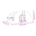 vidaXL Skleník s oceľovým rámom zelený 24 m² 6x4x2,85 m