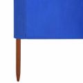 vidaXL 9-panelová zábrana proti vetru látková 1200x80 cm azúrovo-modrá