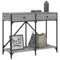 vidaXL Konzolový stolík sivý sonoma 100x39x78,5 cm kompozitné drevo