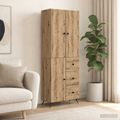 vidaXL Sada skríň 2 ks Dub artisan Kompozitné drevo