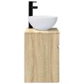 vidaXL Nástenné umývadlo s nábytkovou skrinkou Dub sonoma