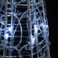 vidaXL Akrylové dekoratívne pyramídové LED svetlo studené biele 90 cm