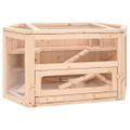 vidaXL Klietka pre škrečka 80x40x43 cm jedľové masívne drevo