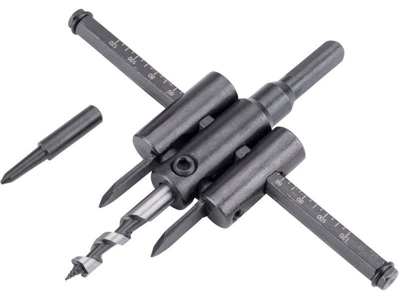 Vrták nastavitelný vykružovací do dřeva s 2břity, Ř30-120mm EXTOL-CRAFT
