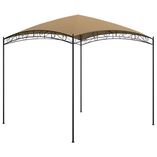vidaXL Altánok 3x3x2,65 m sivohnedý 180 g/m²