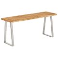 vidaXL Záhradná lavička so živou hranou 105 cm akáciový masív