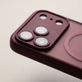 Ochranné puzdro Mag Matt pre iPhone 15 Pro 6,1" bordová ochrana fotoaparátu