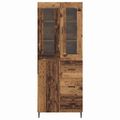 vidaXL Highboard 2 ks Staré drevo 69,5 x 34 x 180 cm Kompozitné drevo