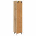 vidaXL Highboard Remeselný dub 34,5 x 34 x 180 cm Kompozitné drevo