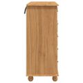 vidaXL Komoda ASKIM Hnedá 91 x 40 x 95,5 cm Masívne borovicové drevo