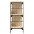 vidaXL Komoda, dub sonoma, 102x32x73,5 cm, imitácia dreva
