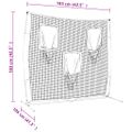 vidaXL Prenosná baseballová sieť čiernočervená 183x105x183cm polyester