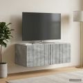 vidaXL Nástenná TV skrinka Nástenný Betónovo sivá 78,5 x 41 x 30 cm