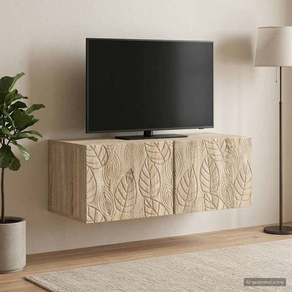 vidaXL Nástenná TV skrinka 78,5 x 31 cm Dub sonoma Kompozitné drevo