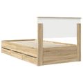 vidaXL Rám postele Sonoma dub 100 x 200 cm Inžinierske drevo
