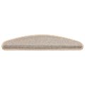 vidaXL Schodové rohože 15 ks 65x21x4 cm strieborné polkruhové veľké