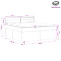 vidaXL Posteľ boxspring s matracom Tmavosivá 140 x 200 cm Látka
