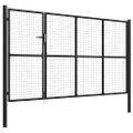 vidaXL Záhradná brána z ocele 350x200 cm antracitová