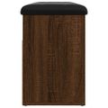 vidaXL Lavička na topánky hnedý dub 82x32x45,5 cm kompozitné drevo
