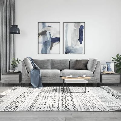 vidaXL Konferenčné stolíky 2 ks sivé sonoma 50x46x35 cm kompoz. drevo