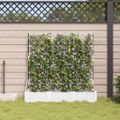 vidaXL Záhradný kvetináč 3 ks Biela 120 x 40 x 125,5 cm PP