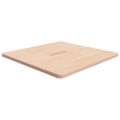 vidaXL Štvorcová stolová doska 70x70x2,5 cm neošetrený dubový masív