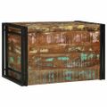vidaXL Úložná krabica Hnedá a čierna 80 x 50 x 50 cm recyklované drevo