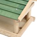 vidaXL Krmítko pre vtáky masívne drevo 35x29,5x21 cm