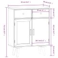vidaXL Komoda so zásuvkami 60x30x75,5 cm kompozitné drevo