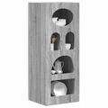 vidaXL Servírovacia skriňa ELST Sivý Sonoma 40 x 35 x 100,5 cm