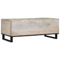 vidaXL Konferenčný stolík Biela 100 x 54 x 40 cm Kompozitné drevo