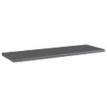 vidaXL Prídavné police 8 ks, lesklé sivé 60x20x1,5 cm, drevotrieska