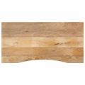 vidaXL Stolová doska so zakrivením 110x50x2,5 cm surový mangový masív