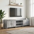vidaXL TV skrinka 168 x 33 x 47 cm Sivý Sonoma Kompozitné drevo