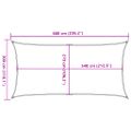 vidaXL Tieniaca plachta 160 g/m² obdĺžniková oranžová 3x6 m HDPE